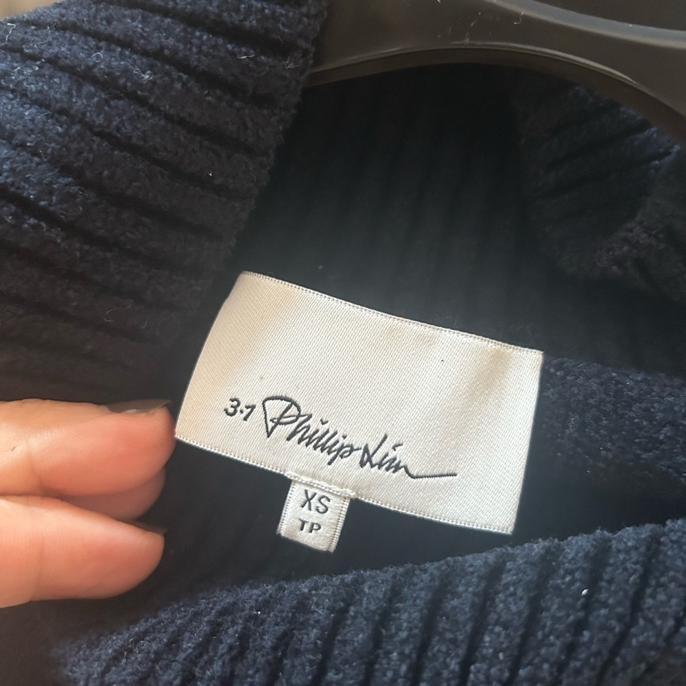 3.1 Phillip Lim Lurex Color Blocked Sweater Size XS - Picture 7 of 16